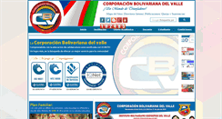 Desktop Screenshot of corpobolvalle.edu.co